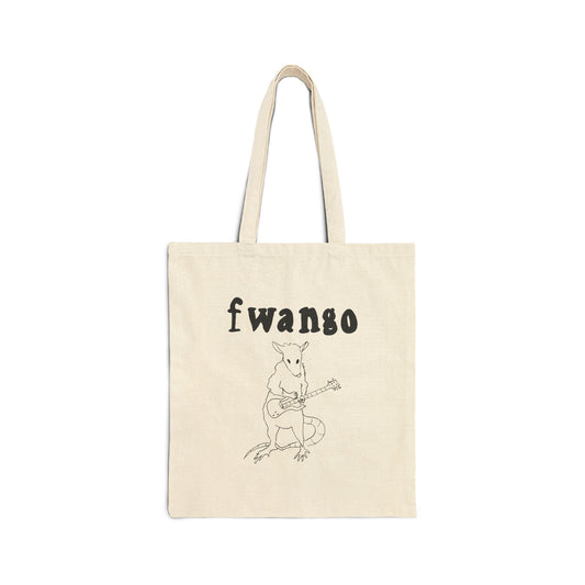 Fwango Guitar Rat Canvas Tote Bag