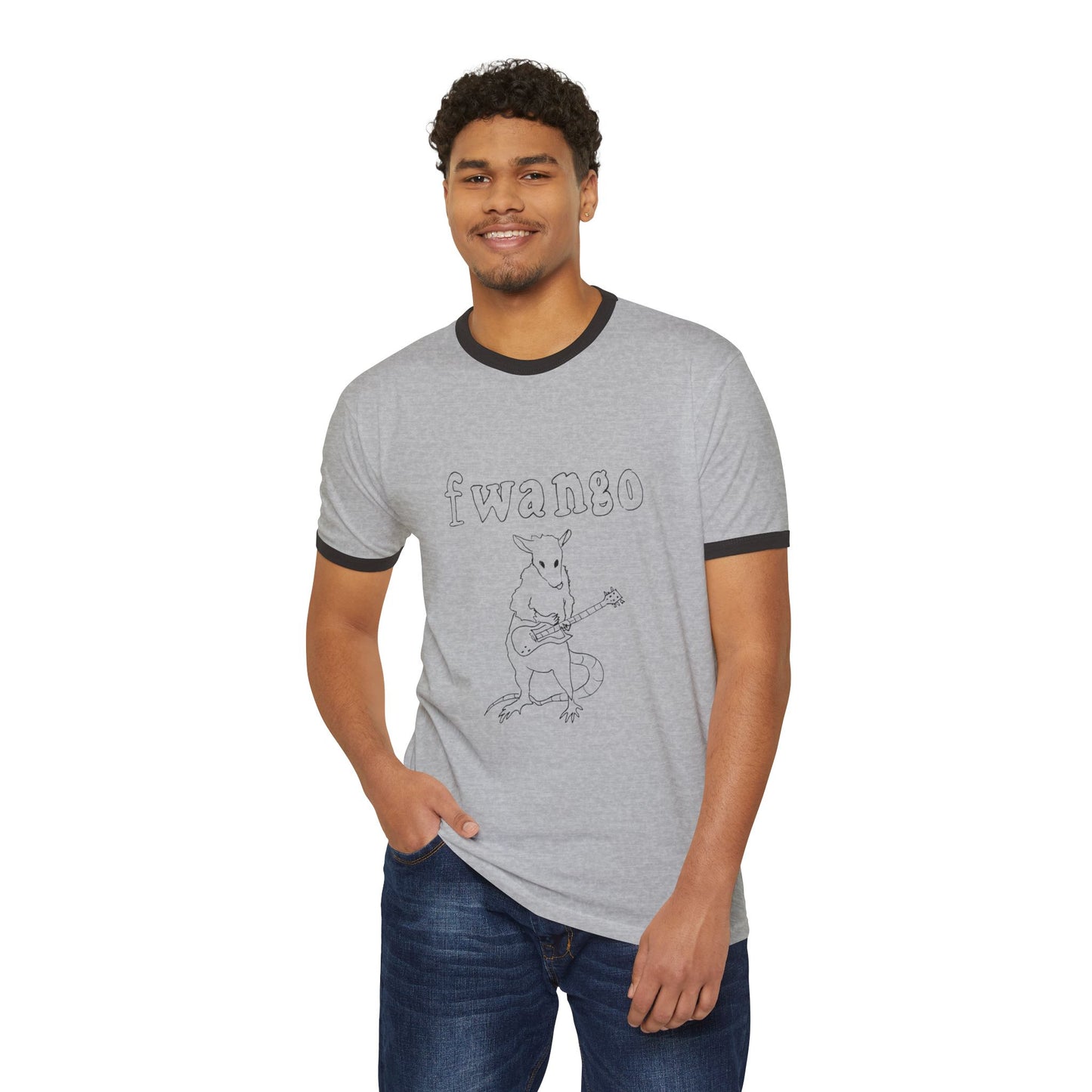 Fwango Guitar Rat Ringer Shirt
