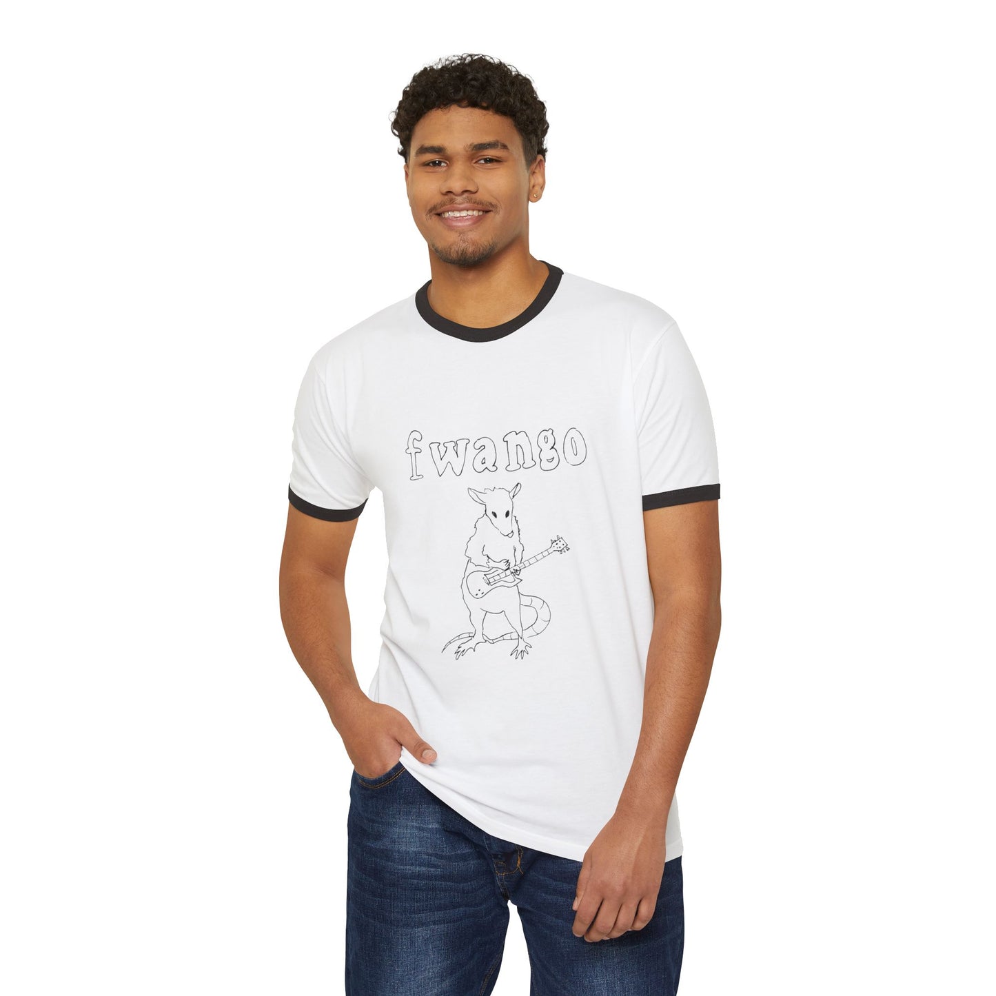Fwango Guitar Rat Ringer Shirt