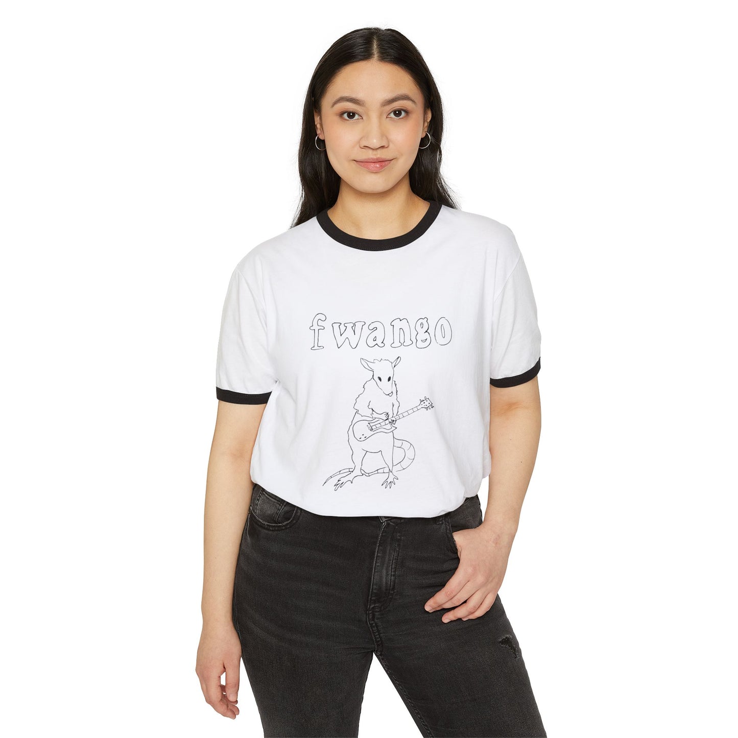 Fwango Guitar Rat Ringer Shirt