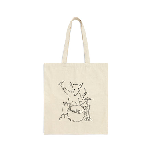 Fwango Drum Rat Canvas Tote Bag